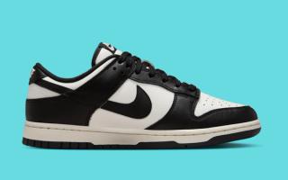 Nike's Dunk Low in a "Black/White" color scheme.