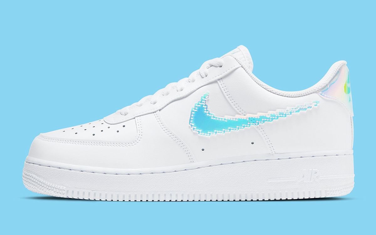 Air force outlet 1 holographic swoosh