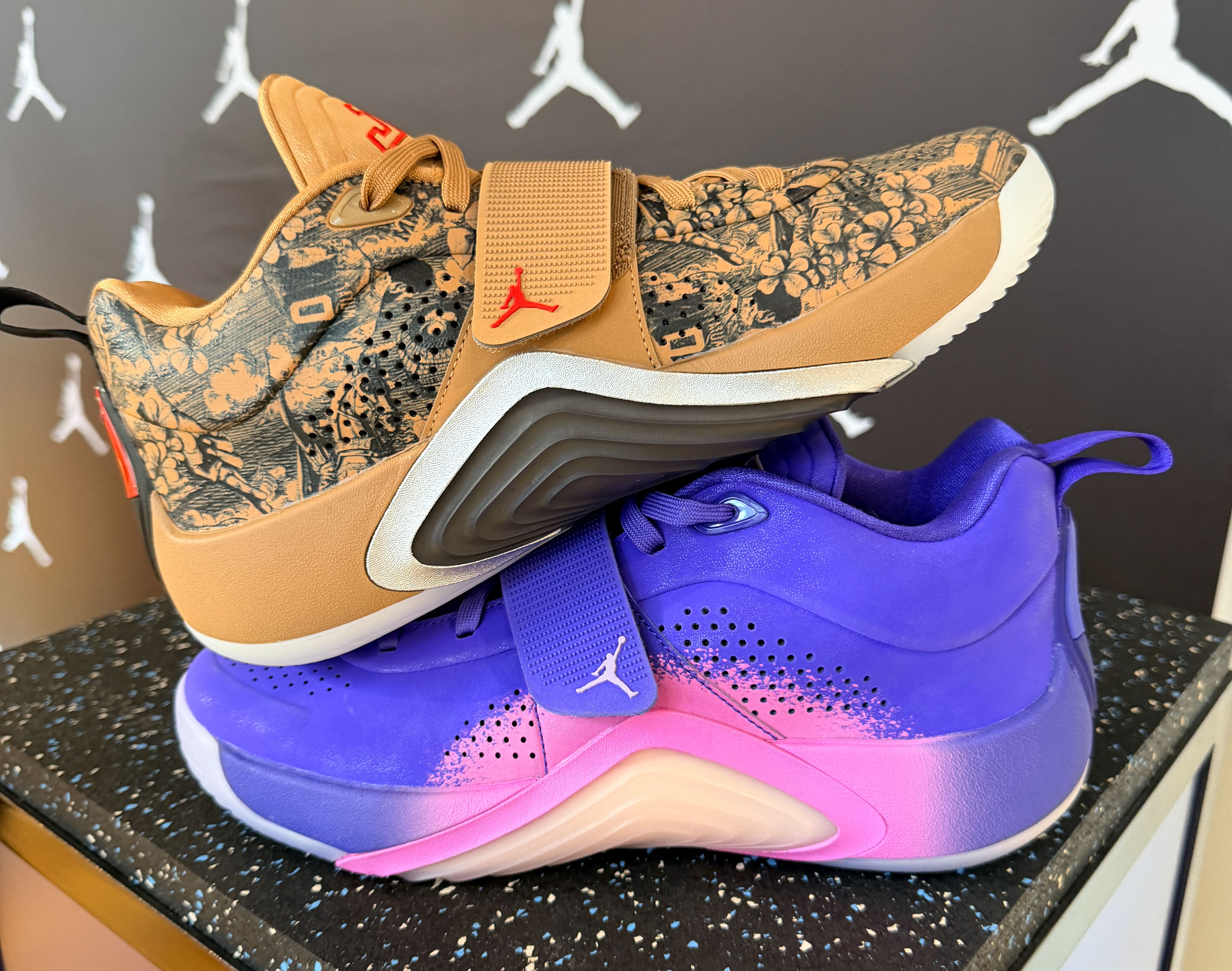 Jordan Tatum 5 "Laser" & "Sunset" Colorways.