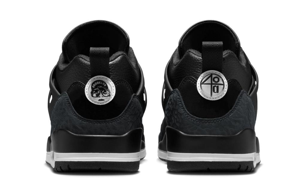 Jordan Spizike Low in Oreo colorway showing black and white two-tone construction