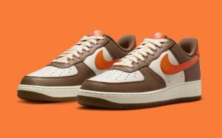 Nike Readies Air Force 1 “Mosswood Brown/Campfire Orange” for Fall