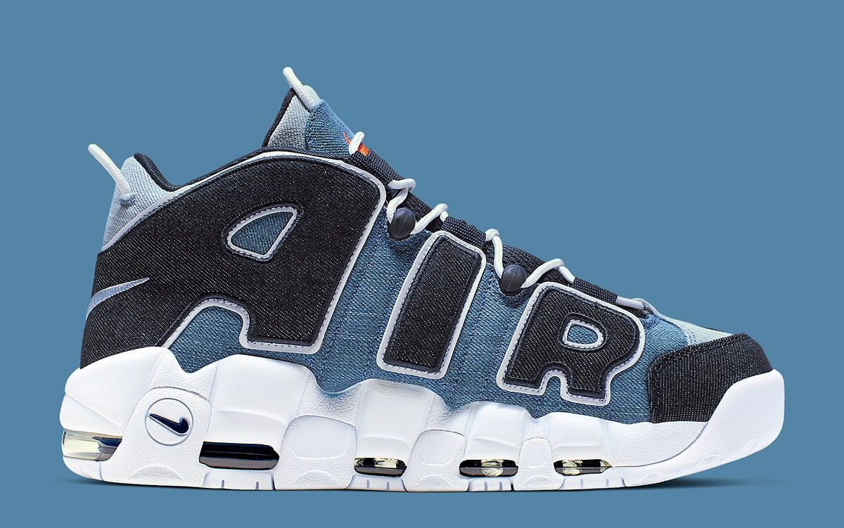 The Nike Air More Uptempo Dons Double Denim Duds House of Heat