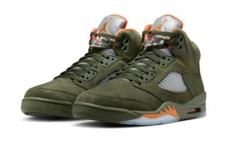 Official Images // Air Jordan 5 "Olive" (2024)