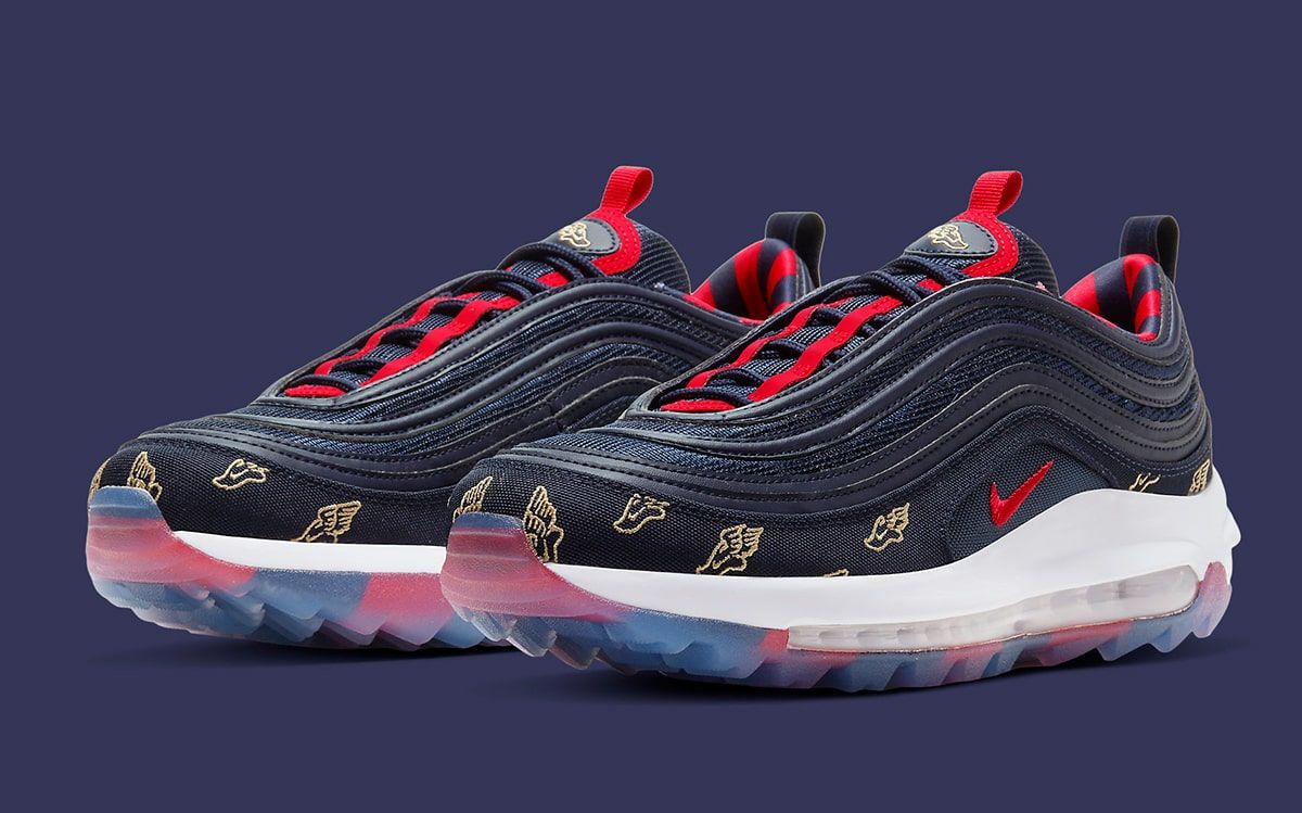 Nike Air Max 97 golf wings ネイビー/レッド 9.5 Nike Air Max 97 Golf “Wing It” Appears in Alternate Navy