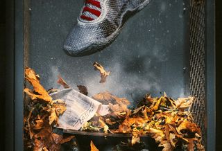 Men's Nike LeBron 24 "Storm Drain" basketball shoe for Halloween 2026, inspired by It's Pennywise.