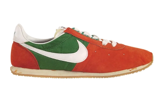 Nike Sting in an orange-and-green color scheme from 1978.