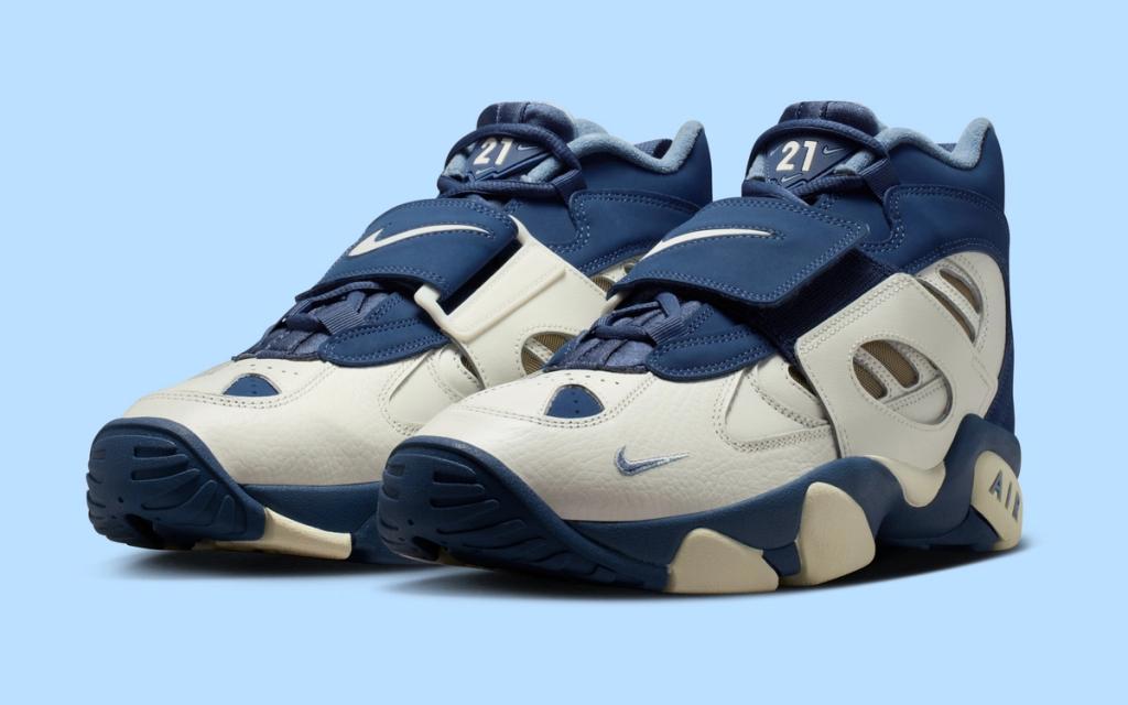 Nike Air Diamond Turf 2 in Kansas City Royals colorway honoring Deion Sanders' baseball legacy