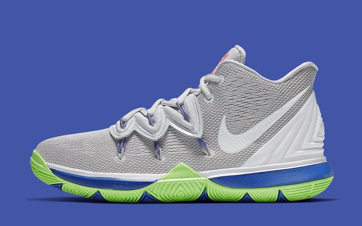 Kyrie 5 white on sale green