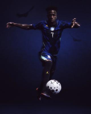 Vinicius Junior for Brazil's Jordan Brand Campaign. Photo via Nike.