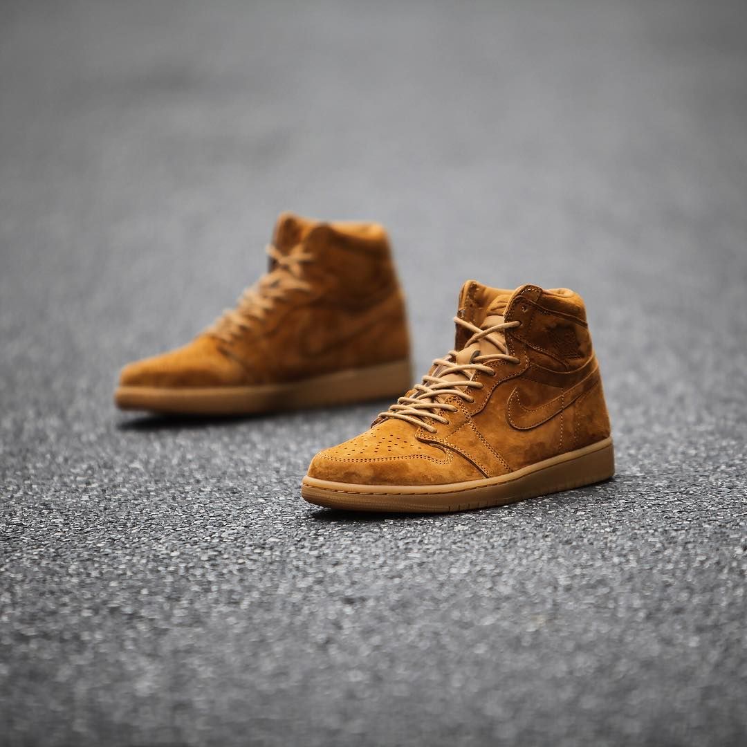 Air jordan 1 retro high wheat on sale