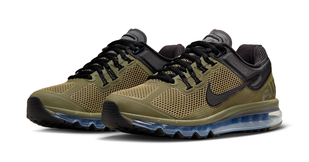 Nike Air Max 2013 Olive and Black Sneakers Nike Nike Air Max 2013 Men main image 2