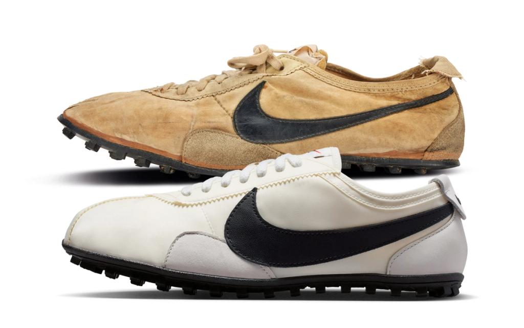 Nike Moon Shoe retro in modern construction, side profile view of the classic silhouette