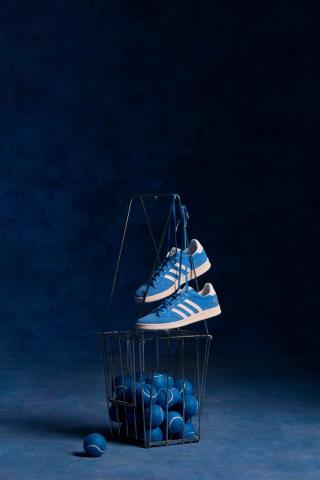 Billie Jean King x adidas Blue Suede Shoes. Photo via adidas.