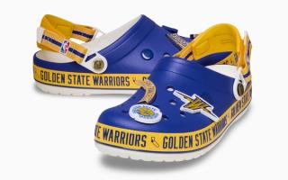 NBA x Crocs Crocband™ Clog "Golden State Warriors" (SKU: 212801-90H). Photo via Crocs.