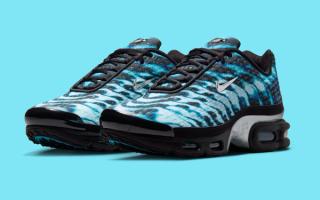 Nike Air Max Plus VII "Scorpion" (SKU: IQ9429-001) in a black and gamma blue color scheme.