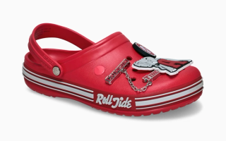 NCAA x Crocs Crocband Clog "Alabama Crimson Tide" (SKU: 213567-90H). Photo via Crocs.