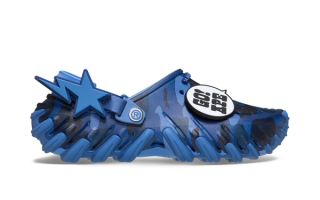 BAPE®︎ x Crocs Echo Clog "Blue Camo" collaboration.