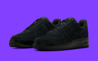 The Classic Black Nike Air Force 1 Appears in Suede