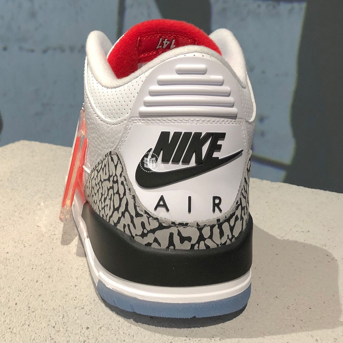 Jordan 3 white cement clear outlet sole