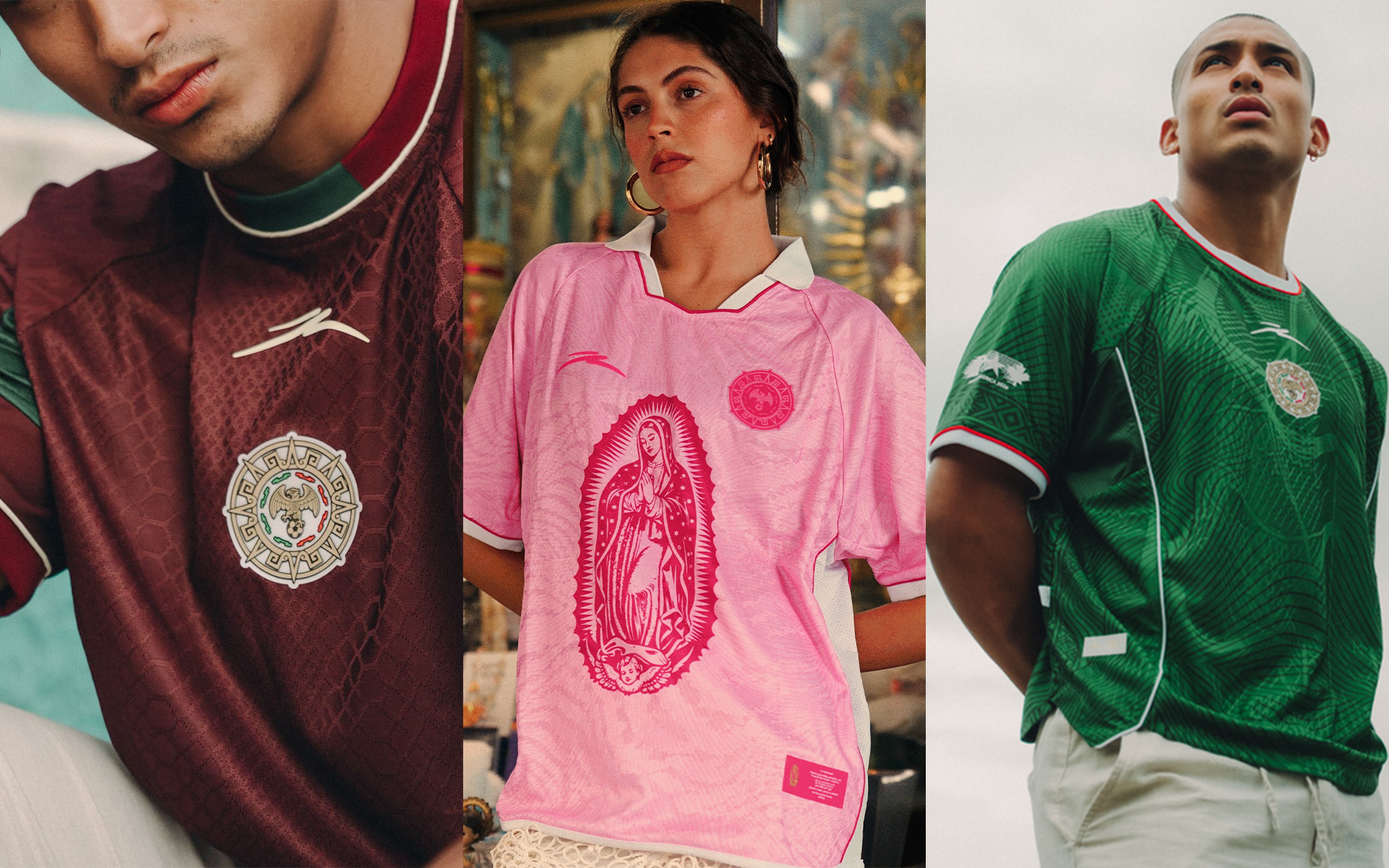 Atlética Presents Pink, Green & Burgundy Jerseys Rooted in Mexican