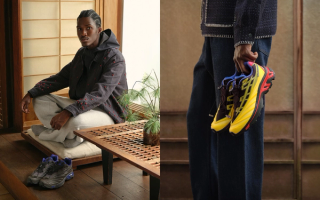 Campaign images from Kith's &Kin Fall 2026 Collection, which includes two pairs of the Kith x Salomon XT-EVO.