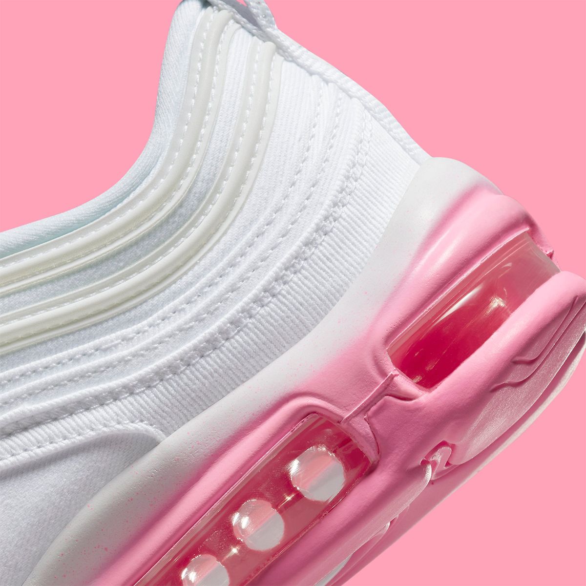 Nike air max 97 peach blossom red on sale white