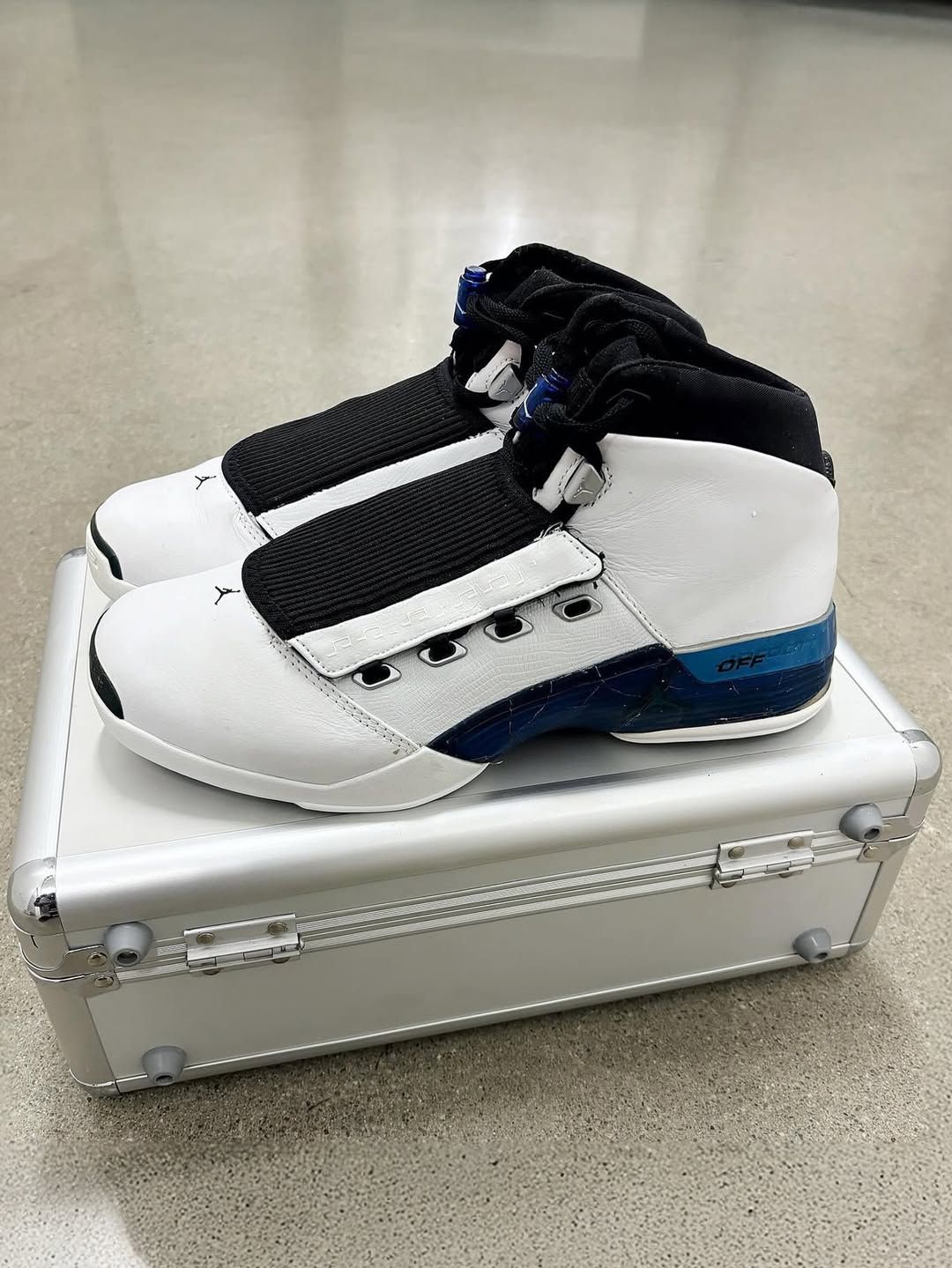 Placeholder for the Air Jordan 17 "College Blue" (Wizards Home) 2027 retro.