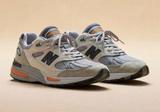 The Next New Balance 991v2 Emerges in Grey and Orange