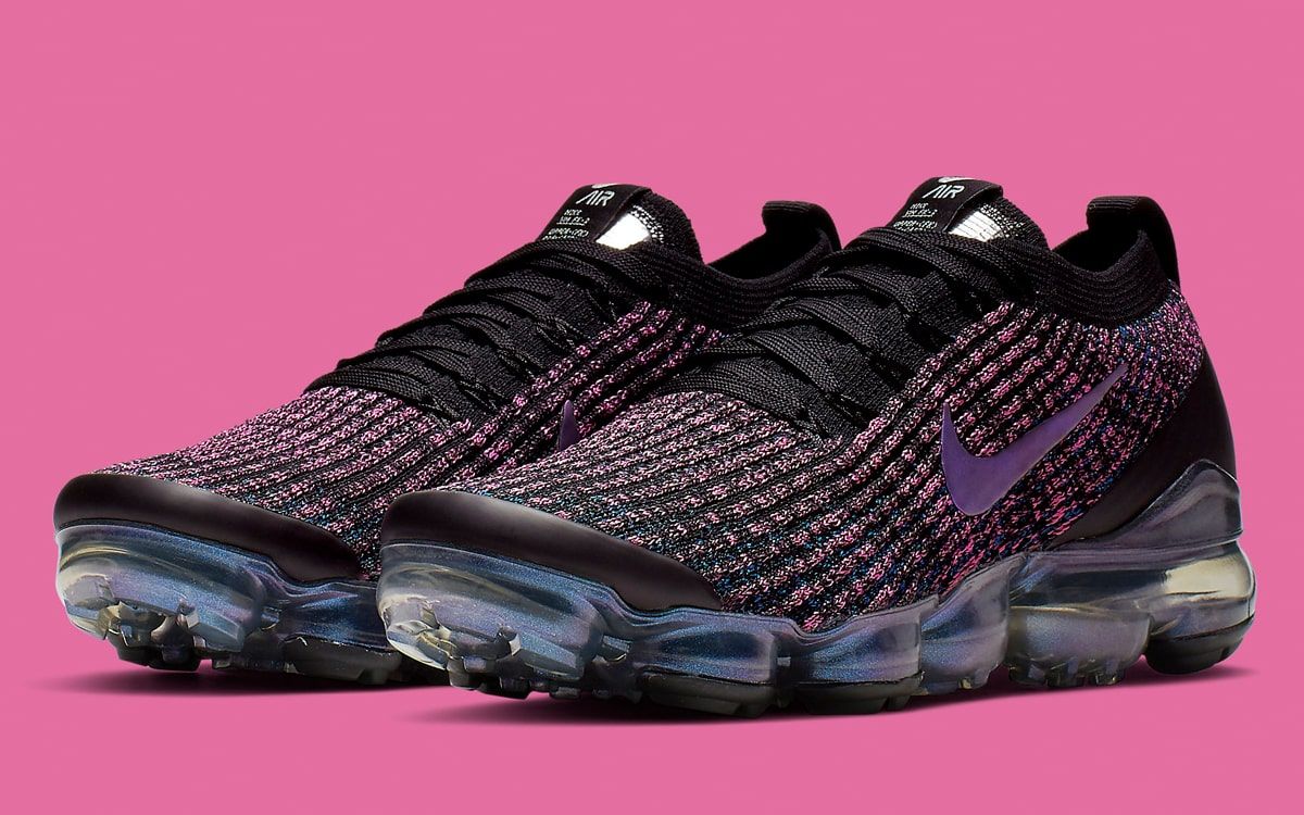 nike vapormax flyknit black and purple