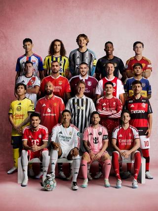 Nineteen (19) different key athletes—including Lionel Messi & Jude Bellingham—representing key football clubs sponsored by adidas in 2026-27 domestic leagues.
