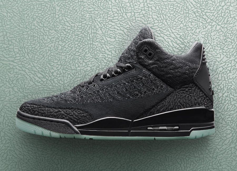 jordan 3 black flyknit