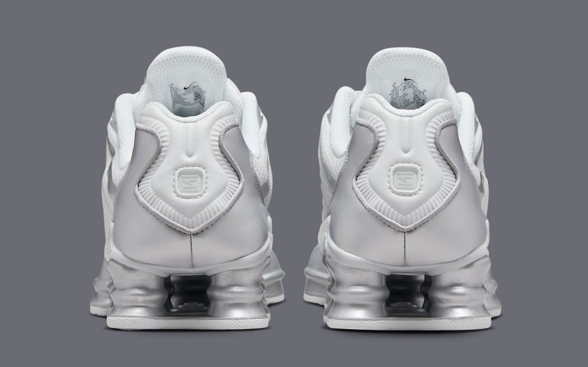 All white outlet nike shox mens