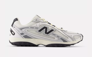 New Balance 204L "Silver Metallic/Black" sneaker.
