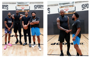 LeBron James in a wear-test version of the Nike LeBron 24. Photo by @bigb.media via @chrisjohnsonhoops on Instagram.