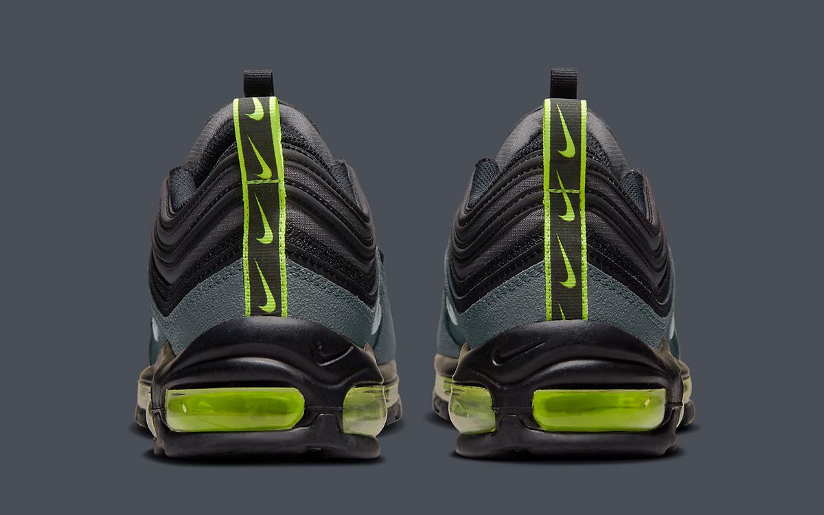 Nike air max 27 hot sale black and lime green