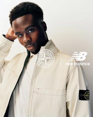 Bukayo Saka for Stone Island x New Balance Football Summer 2026 Collection. Photo via Stone Island.
