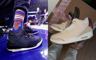 Early looks at two Levi's x Air Jordan 3 retro collaborations releasing Spring 2026.