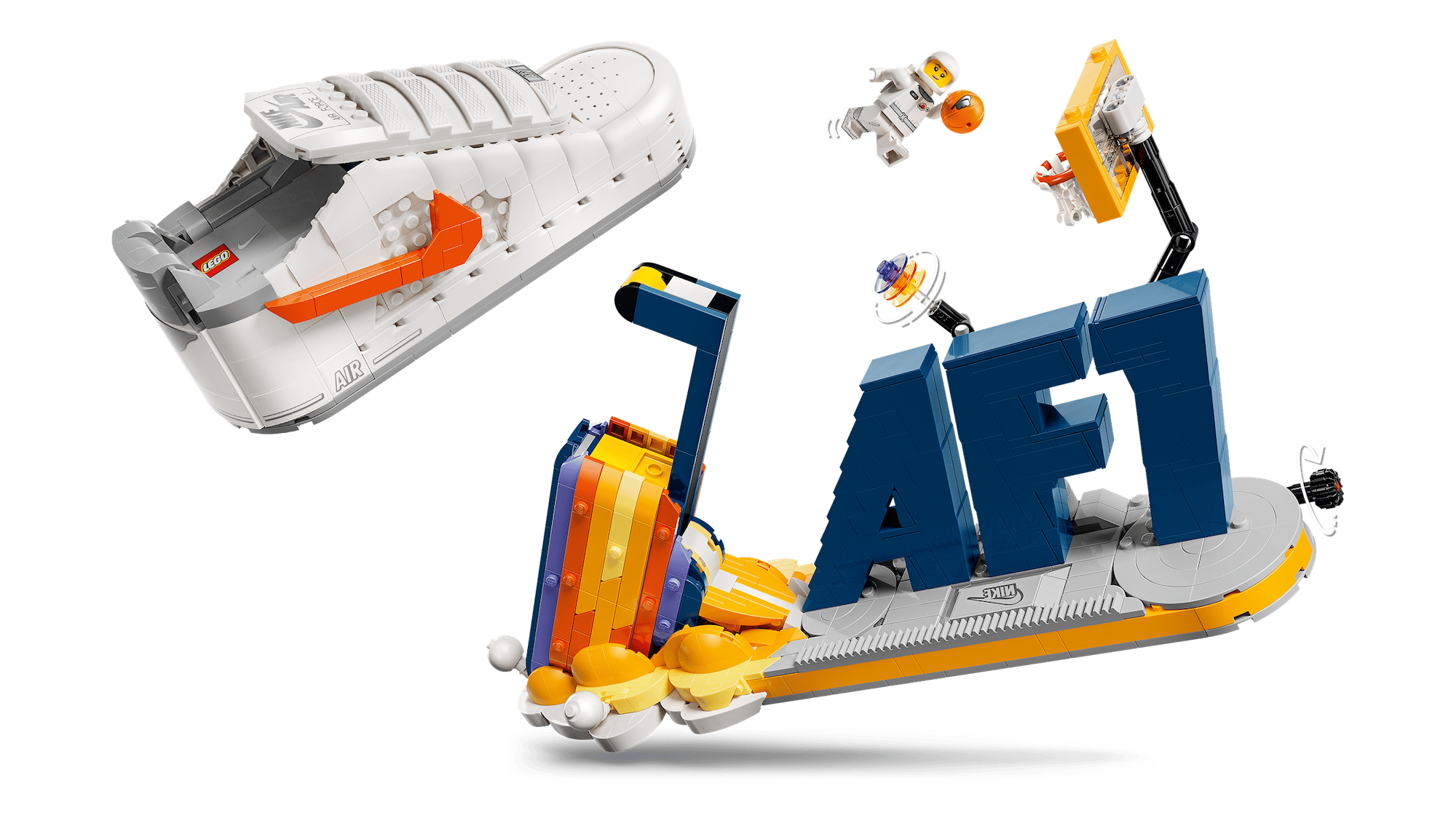 LEGO® x Nike Air Force 1 Block Set (1,093 Pieces). Photo via The LEGO Group.