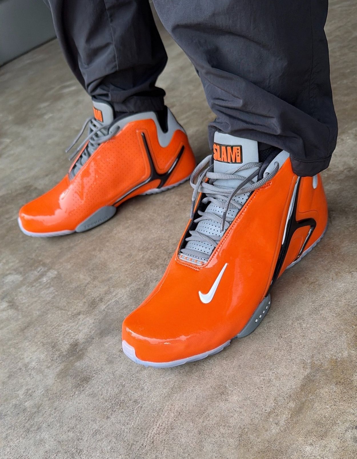 SLAM x Nike Zoom Hypeflight "Safety Orange" (SKU: IV6130-800). Photo via @NickDePaula on X.
