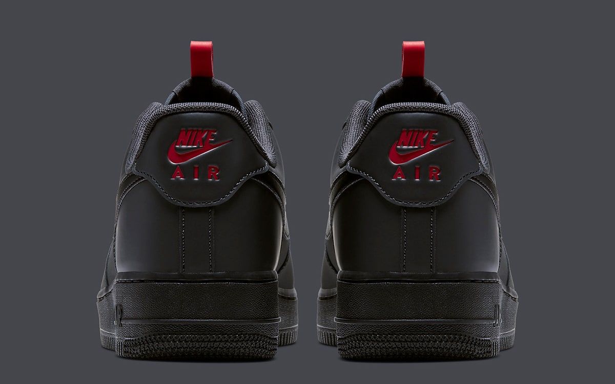 Nike air force 1 anthracite black clearance and red price