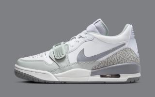 The Jordan Legacy 312 Low Suits Up in Grey and Seafoam Green