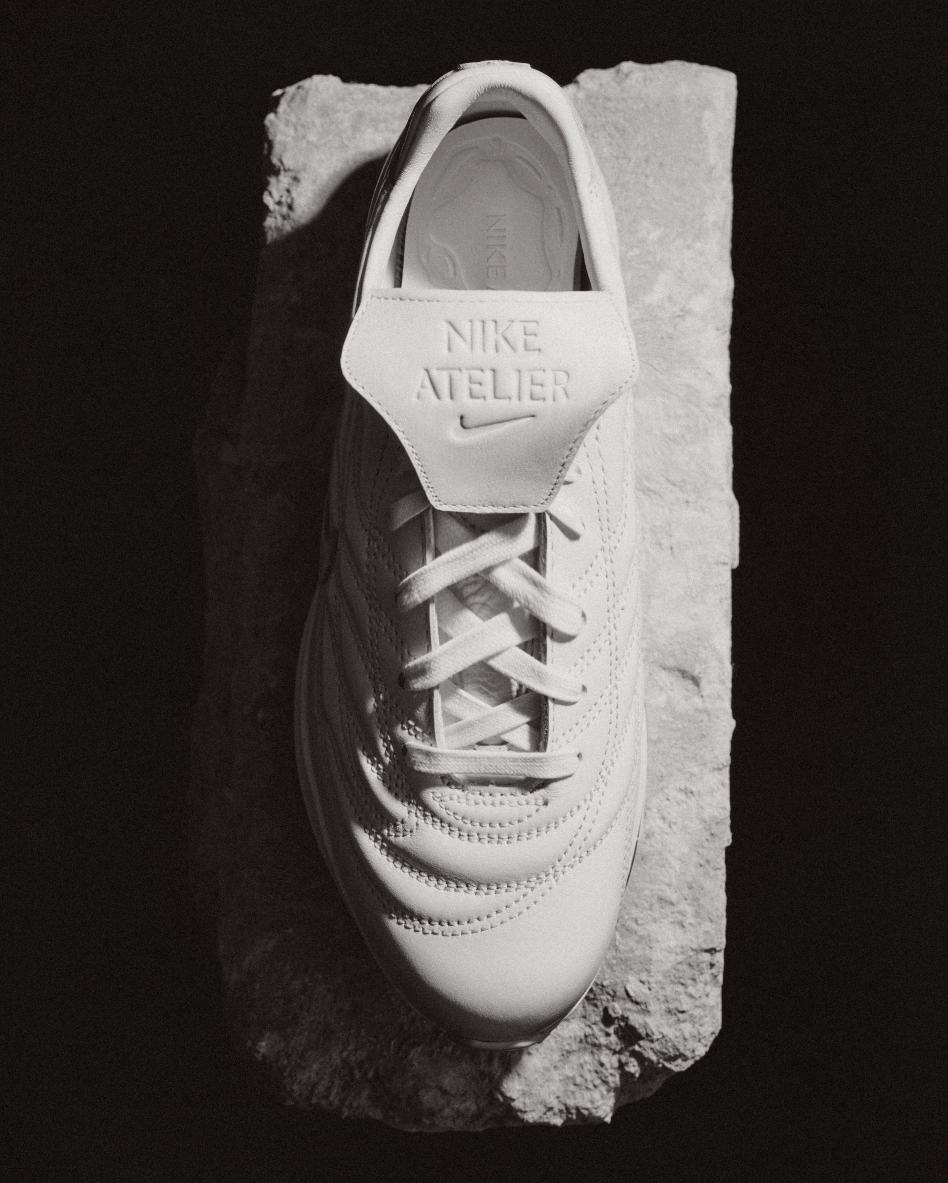 Nike Atelier Merc Premium in a white & blue color scheme. Photo via Nike.