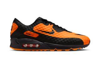 Nike Air Max 90 inspired by Nike Football's original "Bright Citrus" Hypervenom boots.