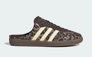 Women's adidas Samba Mule "Leopard" (SKU: LA0646).