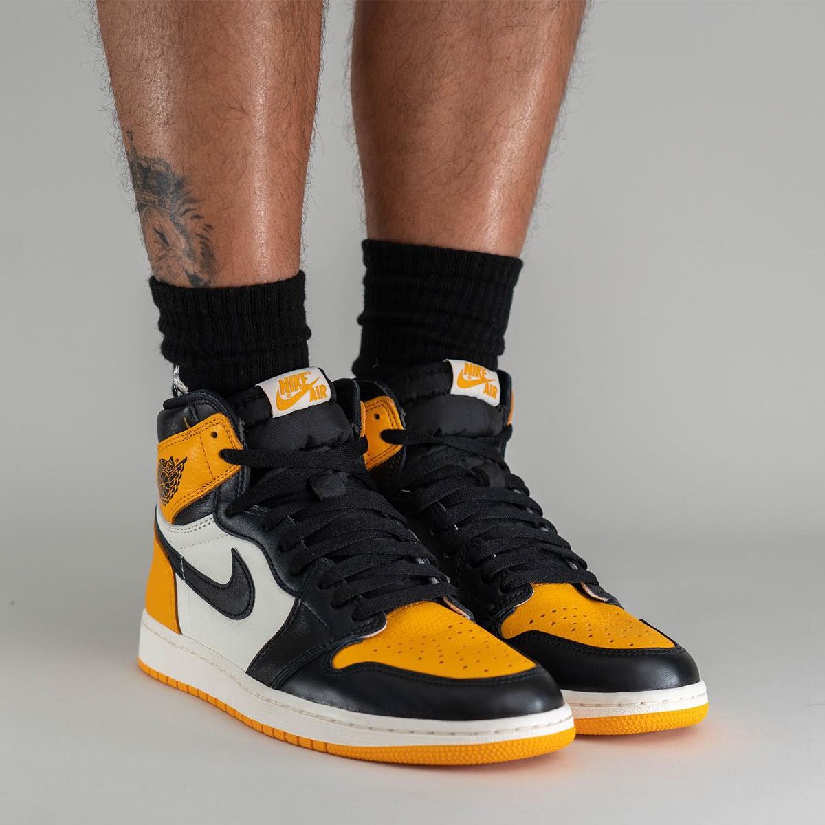 Yellow and black clearance ones jordans release date