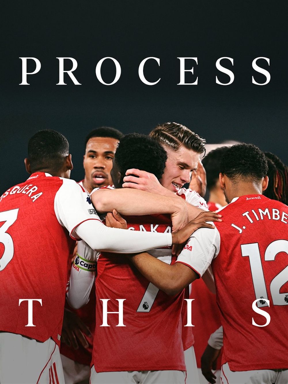 adidas Football Poster celebrating Arsena'sl 25/26 Premier League Trophy. Photo via adidas.
