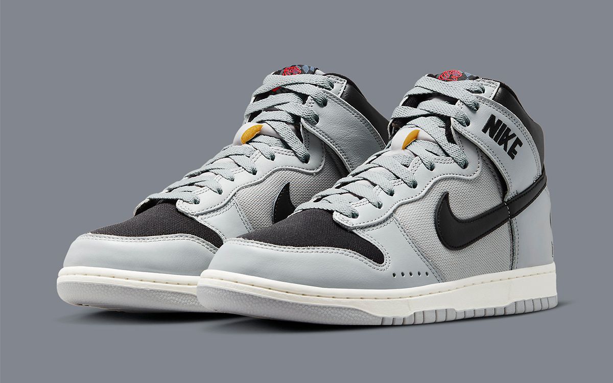 A Second SOULGOODS x Nike Dunk High Surfaces in Grey and Black