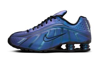 The Nike Shox R4 Appears in Iridescent Blue Hues