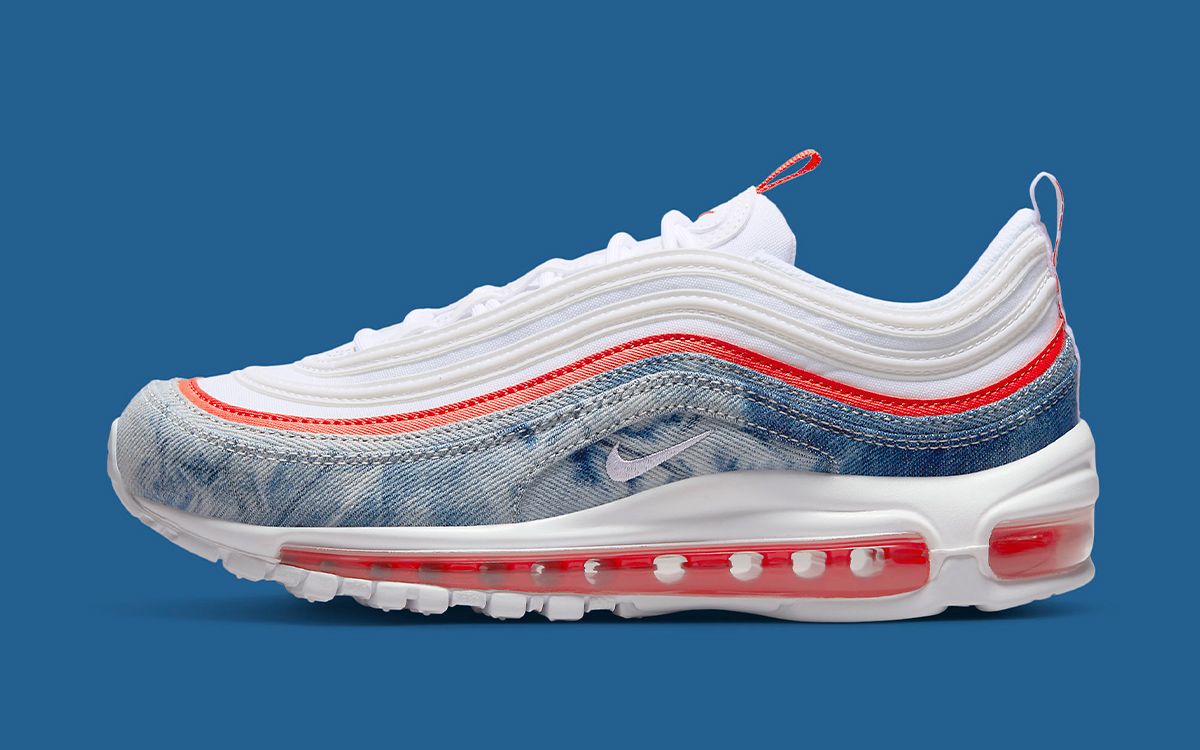 Nike air max 97 womens outlet red white and blue