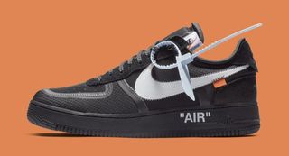 off white nike air force 1 low black white ao4606 001 lateral